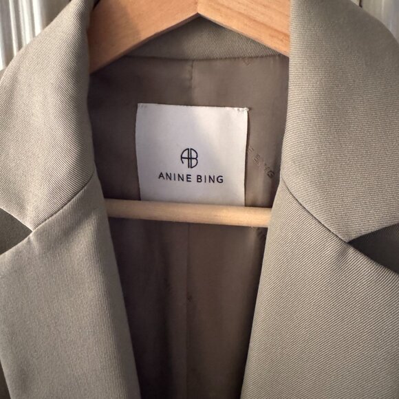 Anine Bing - Quinn Blazer - Khaki Green - XS - Khaki Green - worn only once - Picture 5 of 7